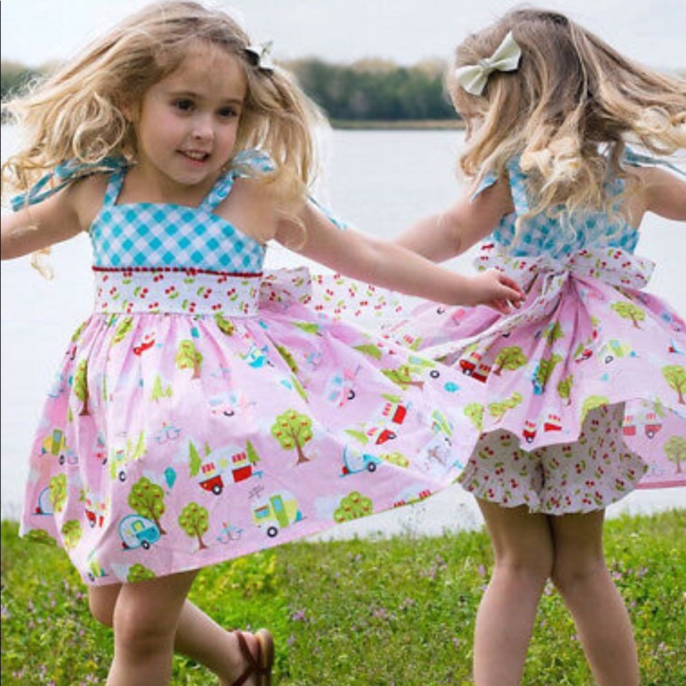 Boutique happy camper dress